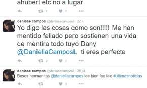 Denisse Campos a su hermana Daniella: “¿Quieres que te recuerde por qué nos distanciamos?”