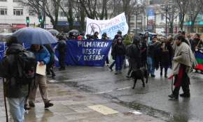 En Valdivia marcharon contra centrales hidroeléctricas en comunidad Mapuche