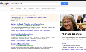 Presidenciales 2013: Matthei compra anuncio en Google de Bachelet